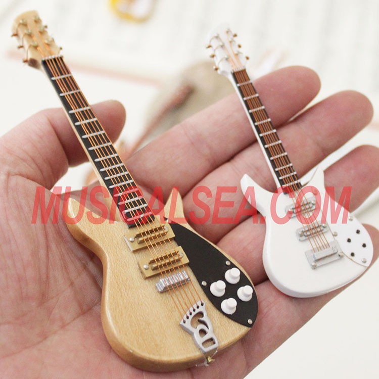 Miniature handmade electric guitar crafts